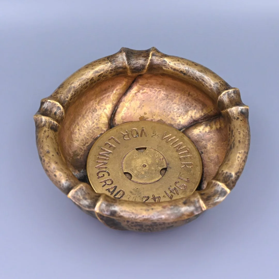 Пепельница из немецкой гильзы 1941 год ВОВ - миниатюра 2