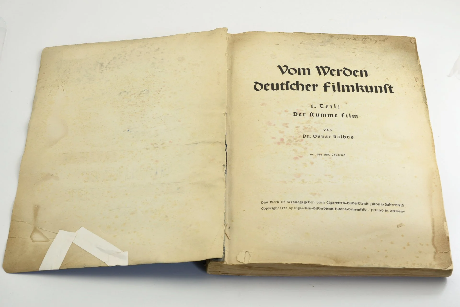 Старинный альбом книга "Vom werden deutscher Filmkunst" 1935 - миниатюра 2