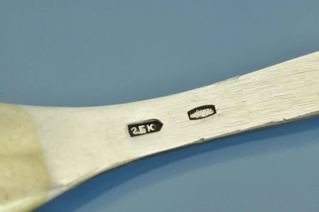 ЛОЖКА серебро 875 проба СССР - миниатюра 3