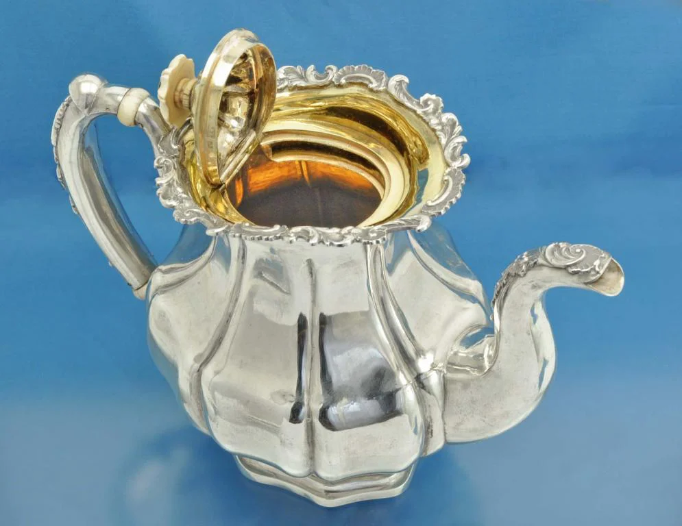 Старинные ЧАЙНИК и КОФЕЙНИК серебро 84 пробы Россия - миниатюра 6
