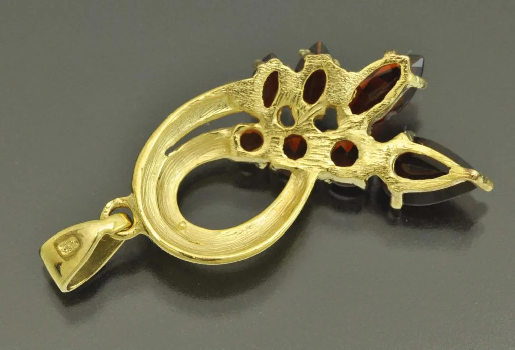 КУЛОН золото 333 пробы Гранаты - миниатюра 3
