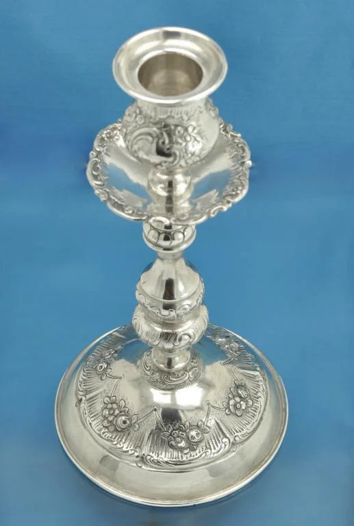ПОДСВЕЧНИК серебро 800 пробы Германия - миниатюра 2