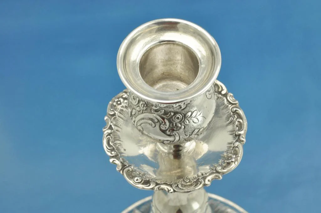 ПОДСВЕЧНИК серебро 800 пробы Германия - миниатюра 5