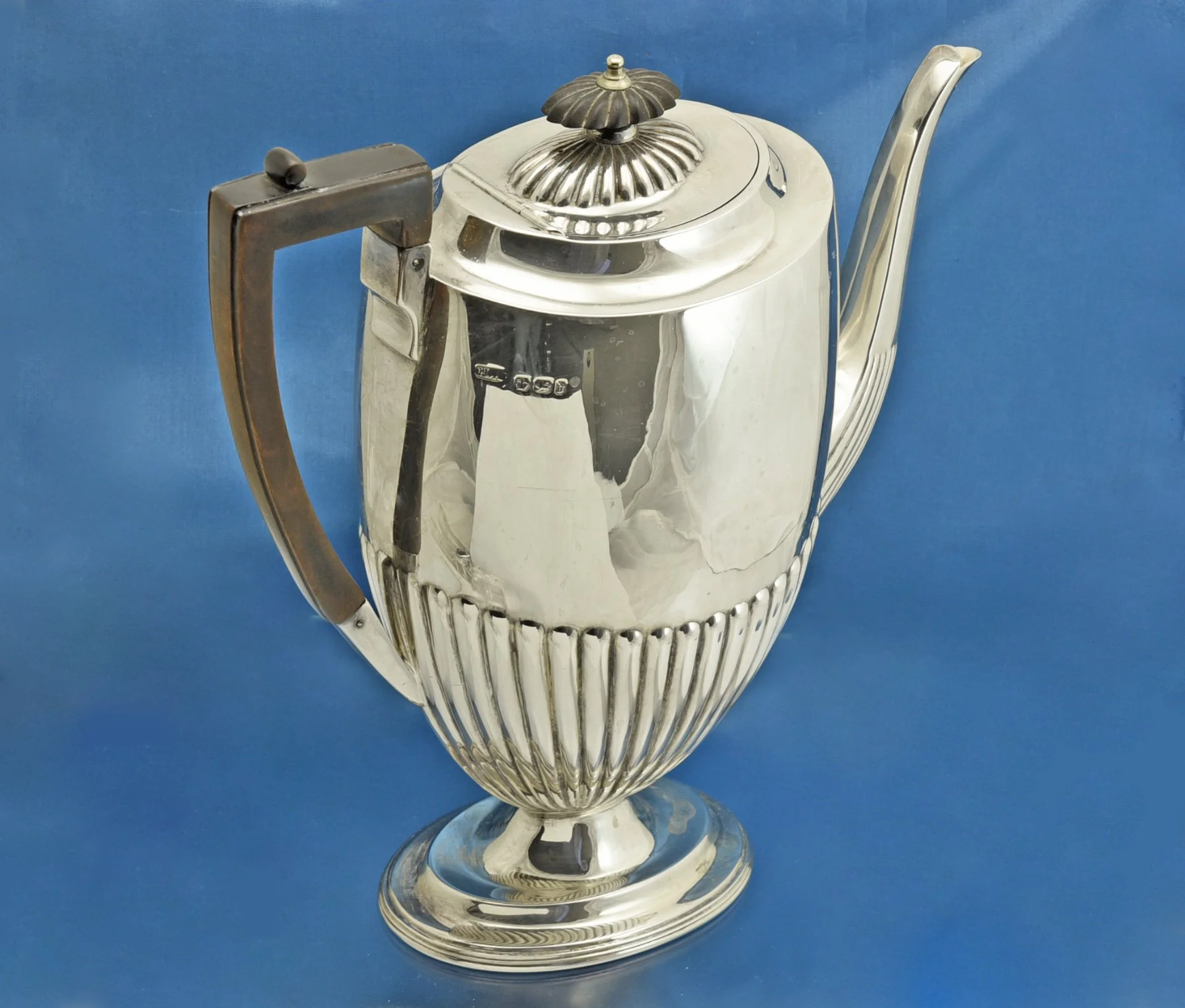 Старинный КОФЕЙНИК серебро Sterling Англия - миниатюра 2