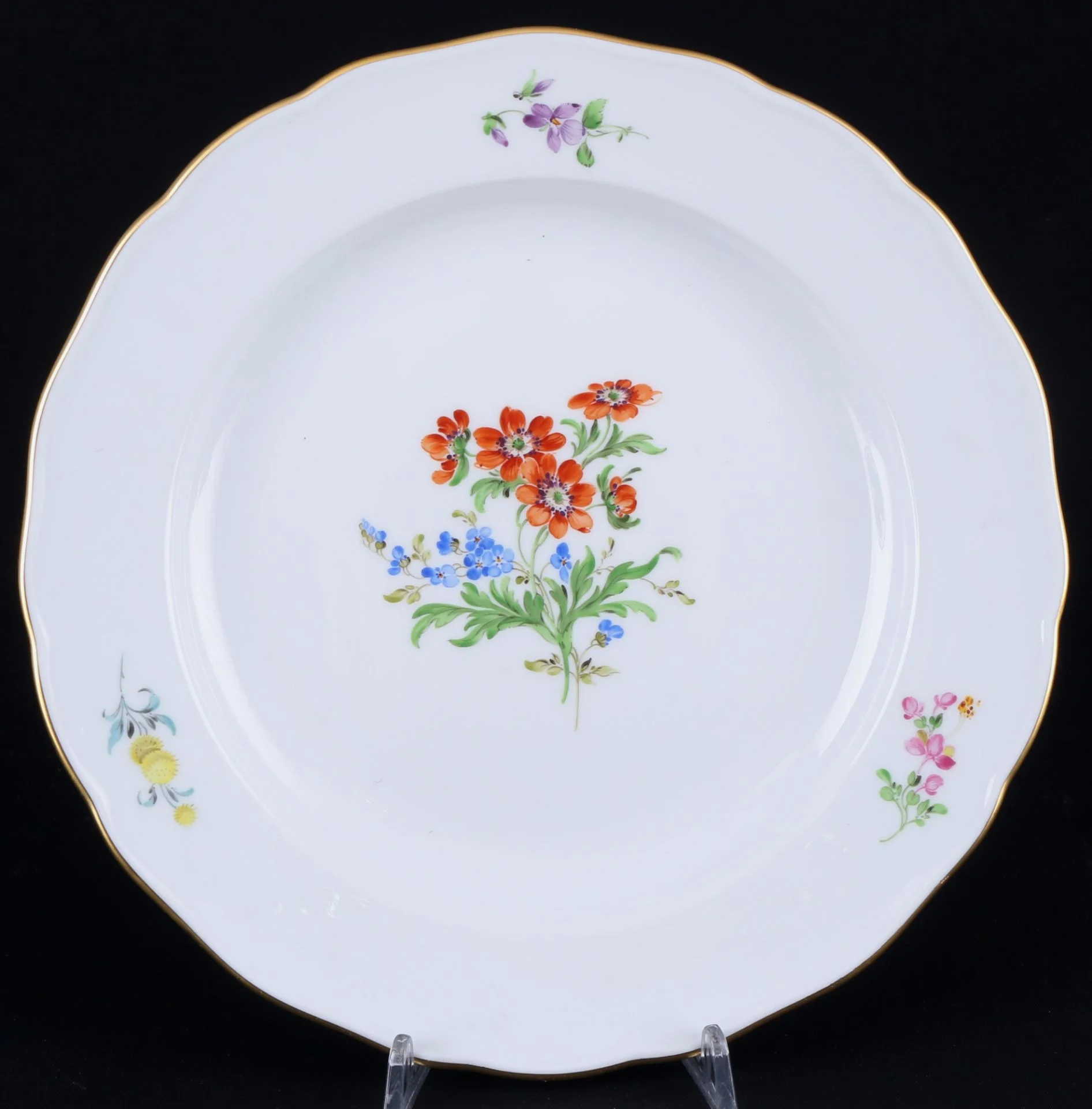 СТОЛОВЫЙ СЕРВИЗ "Цветы" фарфор Майсен Meissen - миниатюра 3