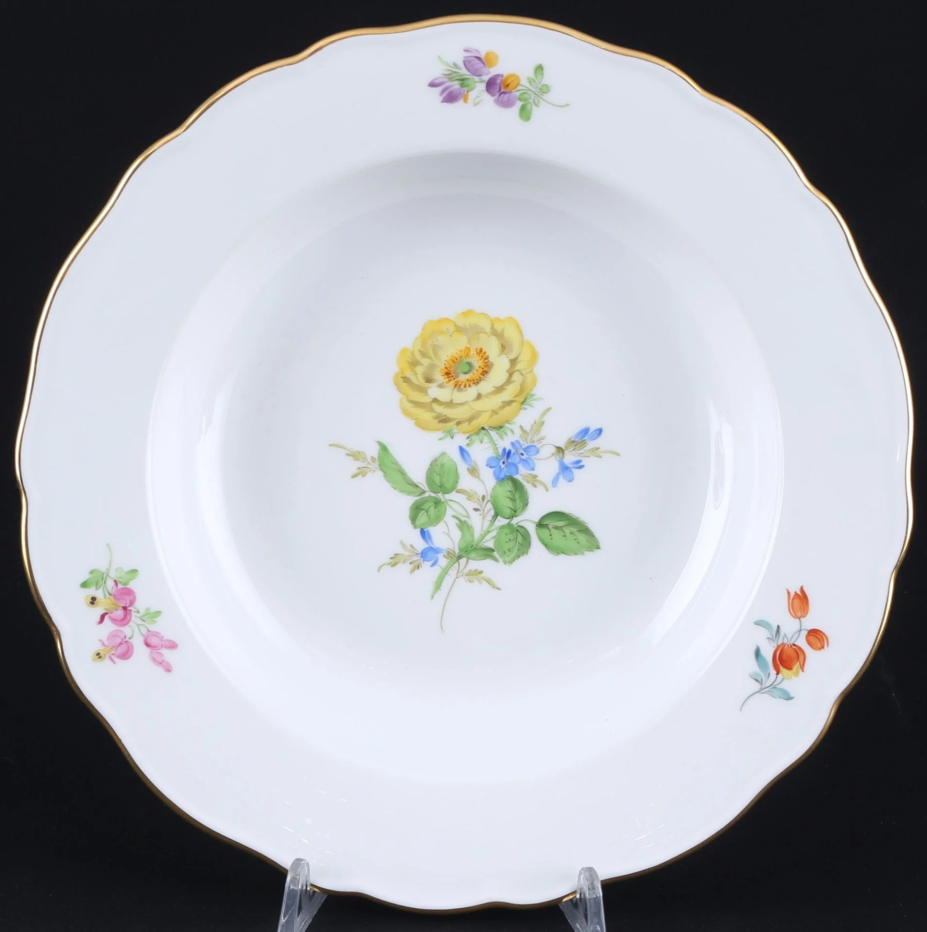 СТОЛОВЫЙ СЕРВИЗ "Цветы" фарфор Майсен Meissen - миниатюра 4