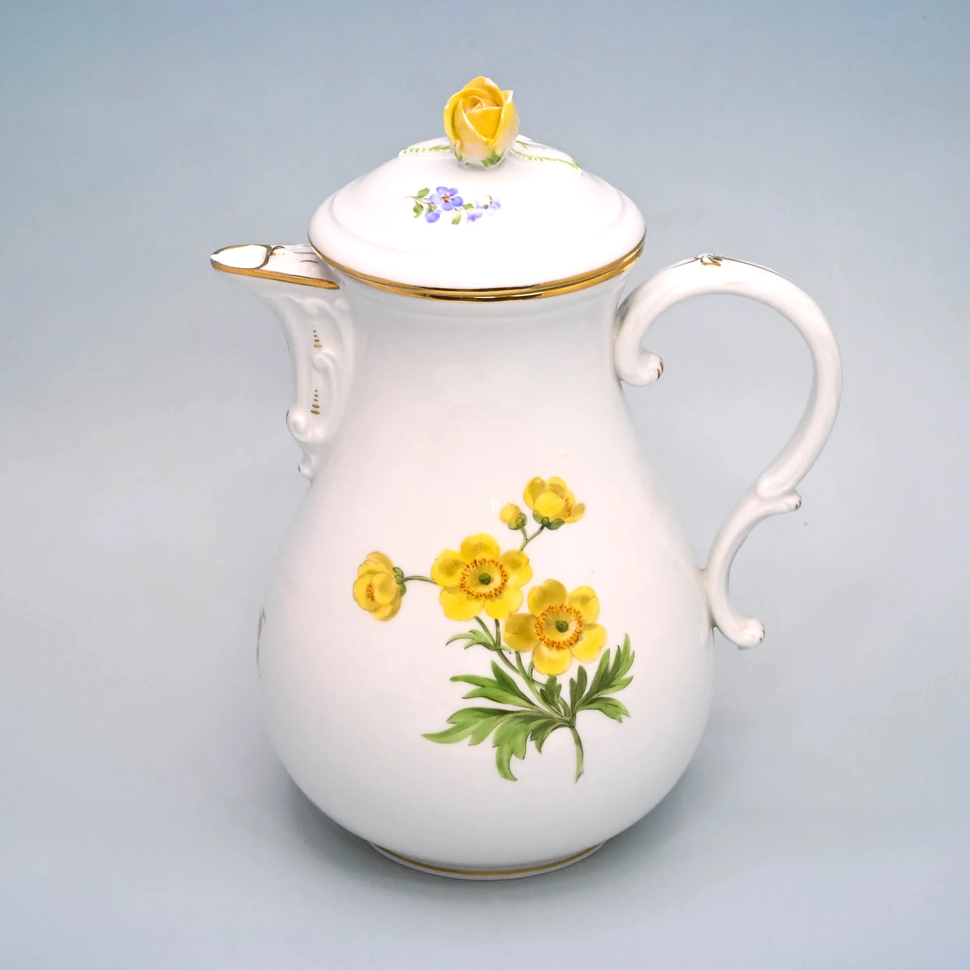 Кофейник Цветы фарфор Майсен Meissen - изображение 1