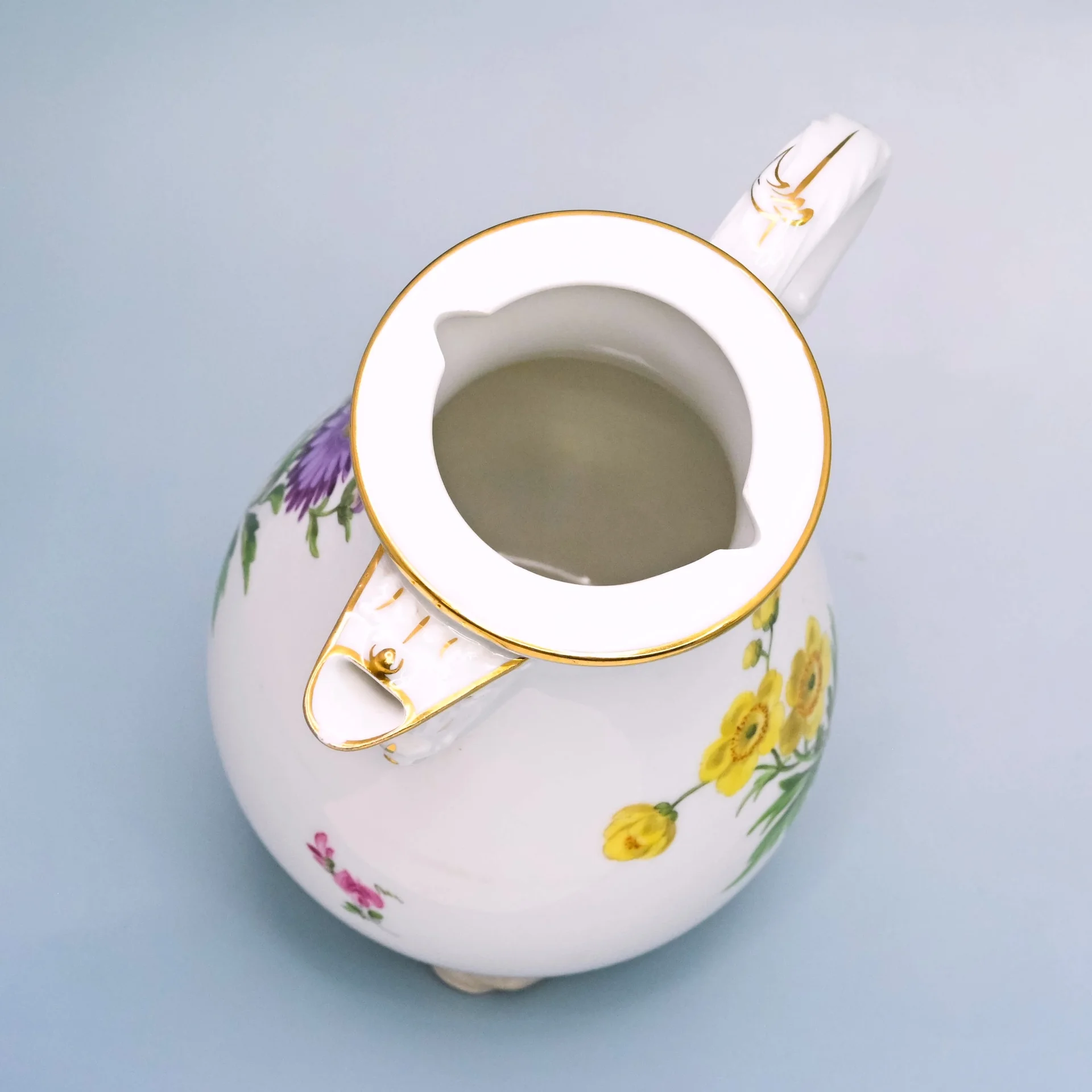 Кофейник Цветы фарфор Майсен Meissen - миниатюра 4