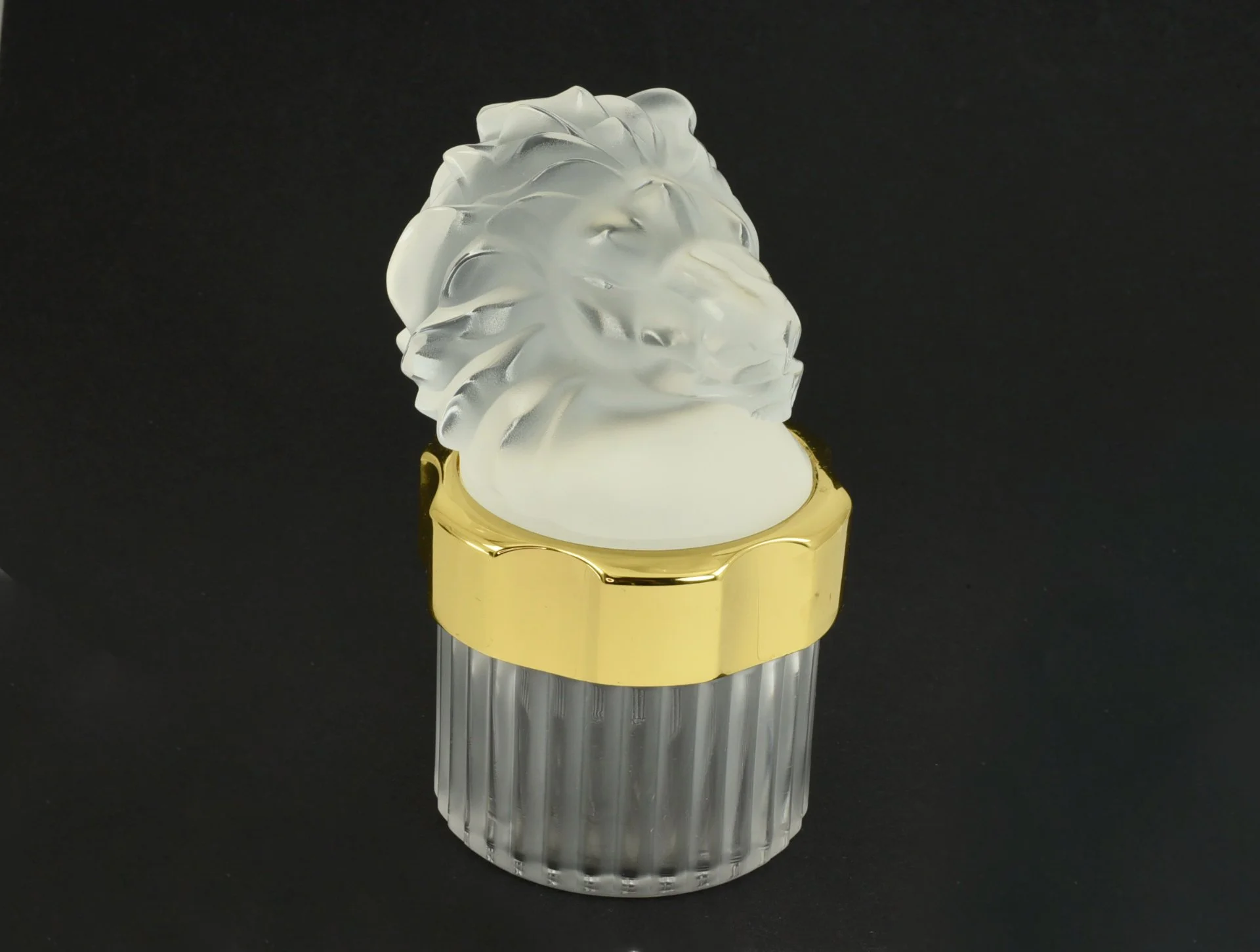 Коллекционный флакон Лев Lalique стекло Франция - миниатюра 3