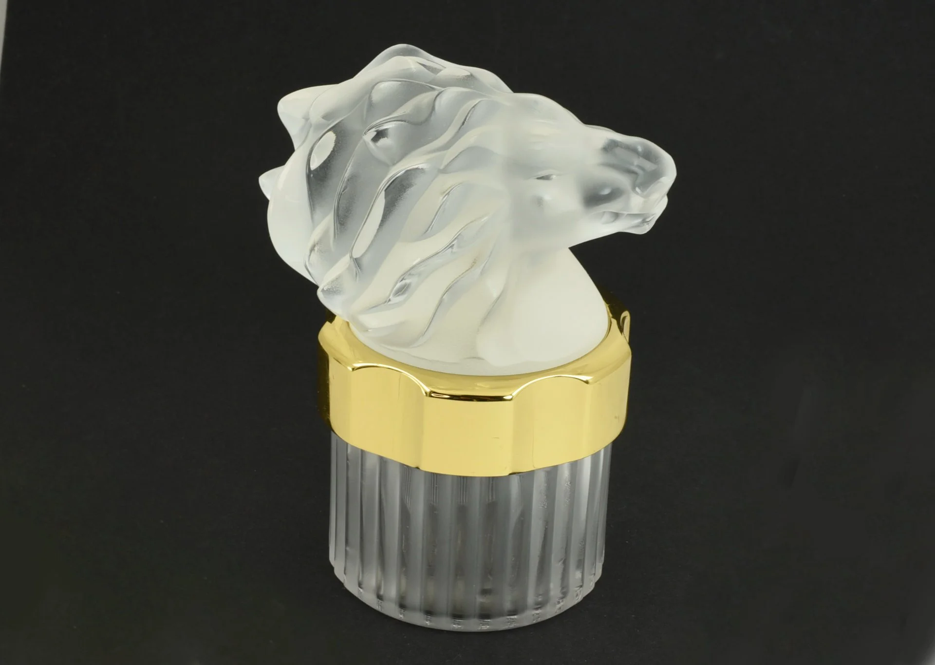 Коллекционный флакон Лев Lalique стекло Франция - миниатюра 4