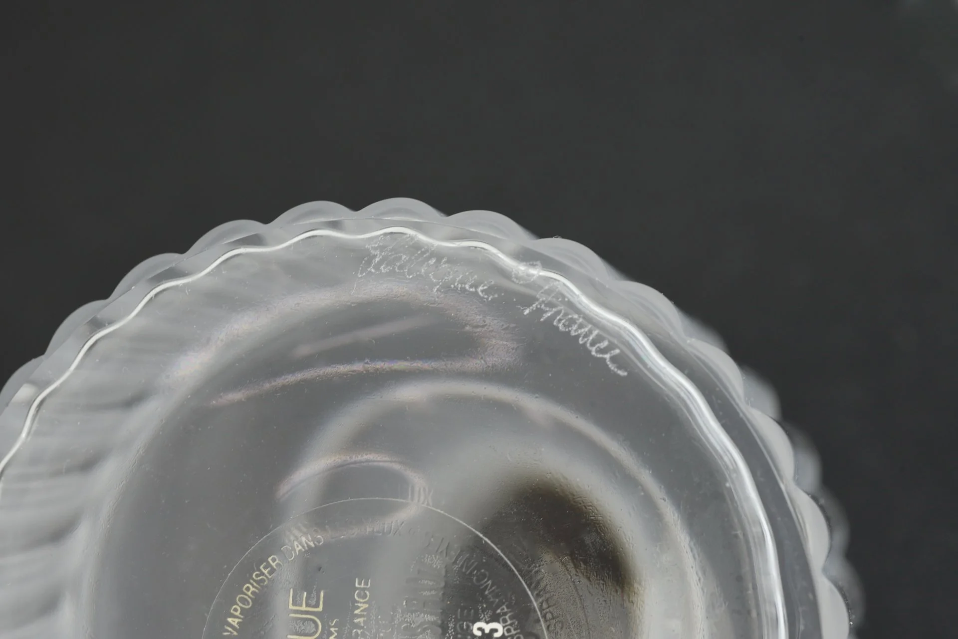 Коллекционный флакон Лев Lalique стекло Франция - миниатюра 5