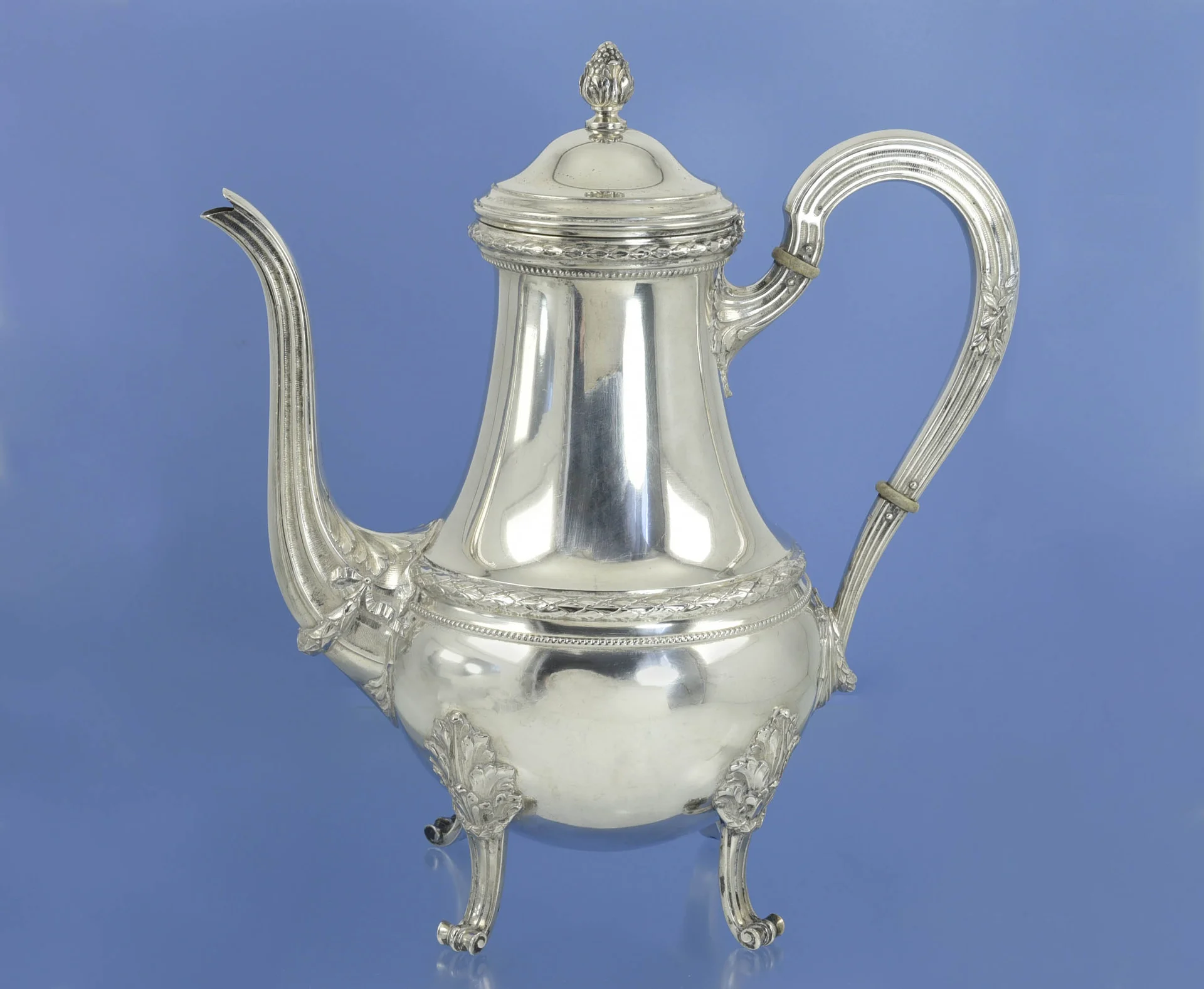 Старинный КОФЕЙНИК серебро 800 Германия - изображение 1