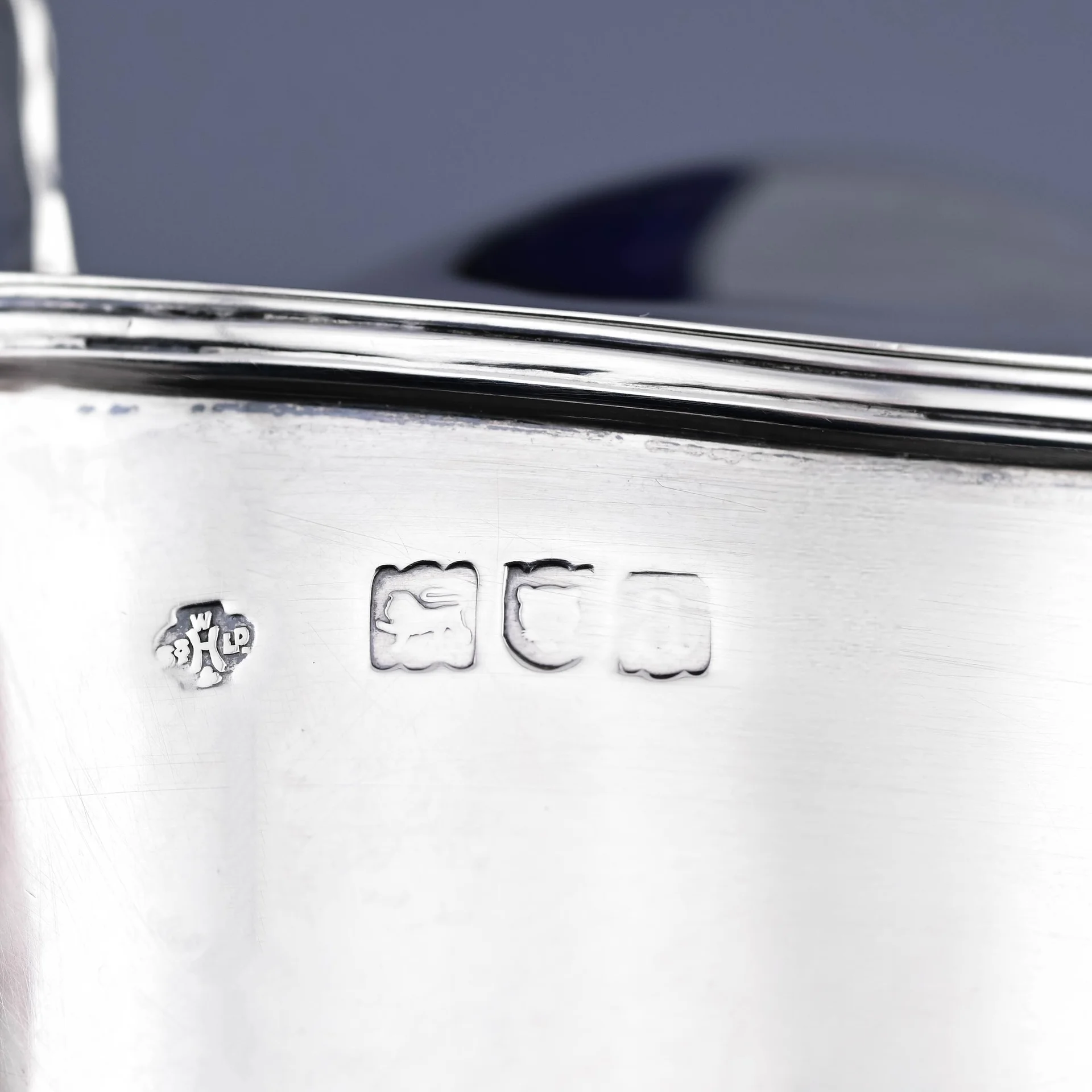 Старинная горчичница серебро Sterling Англия - миниатюра 5