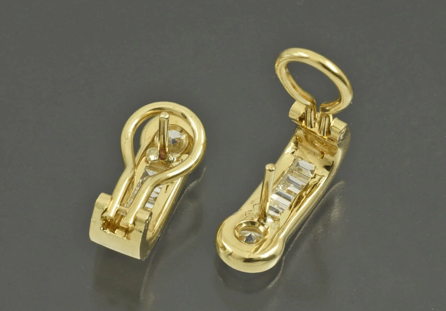 СЕРЬГИ золото 750 пробы Бриллианты - миниатюра 4
