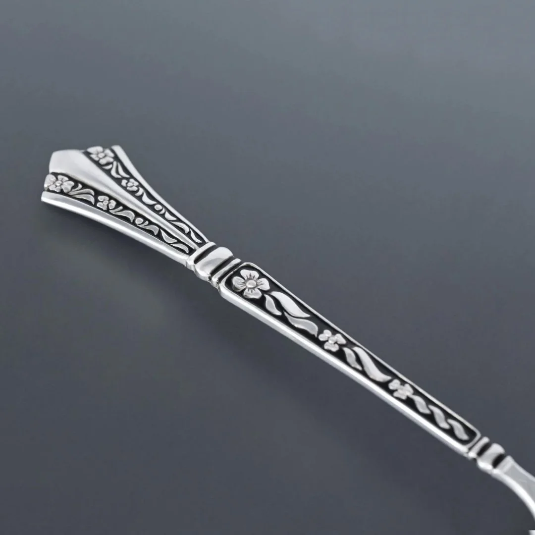 Ложка чайная серебро 925 проба эмаль Россия - миниатюра 3