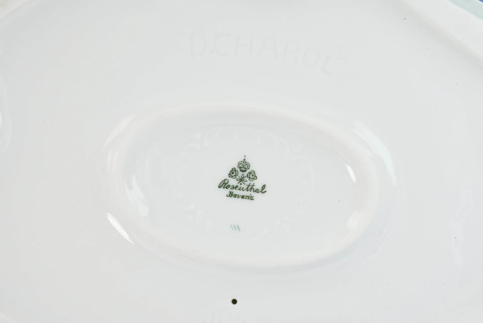 ДАМА В ПЛАТЬЕ фарфор Розенталь Rosenthal Германия - миниатюра 6
