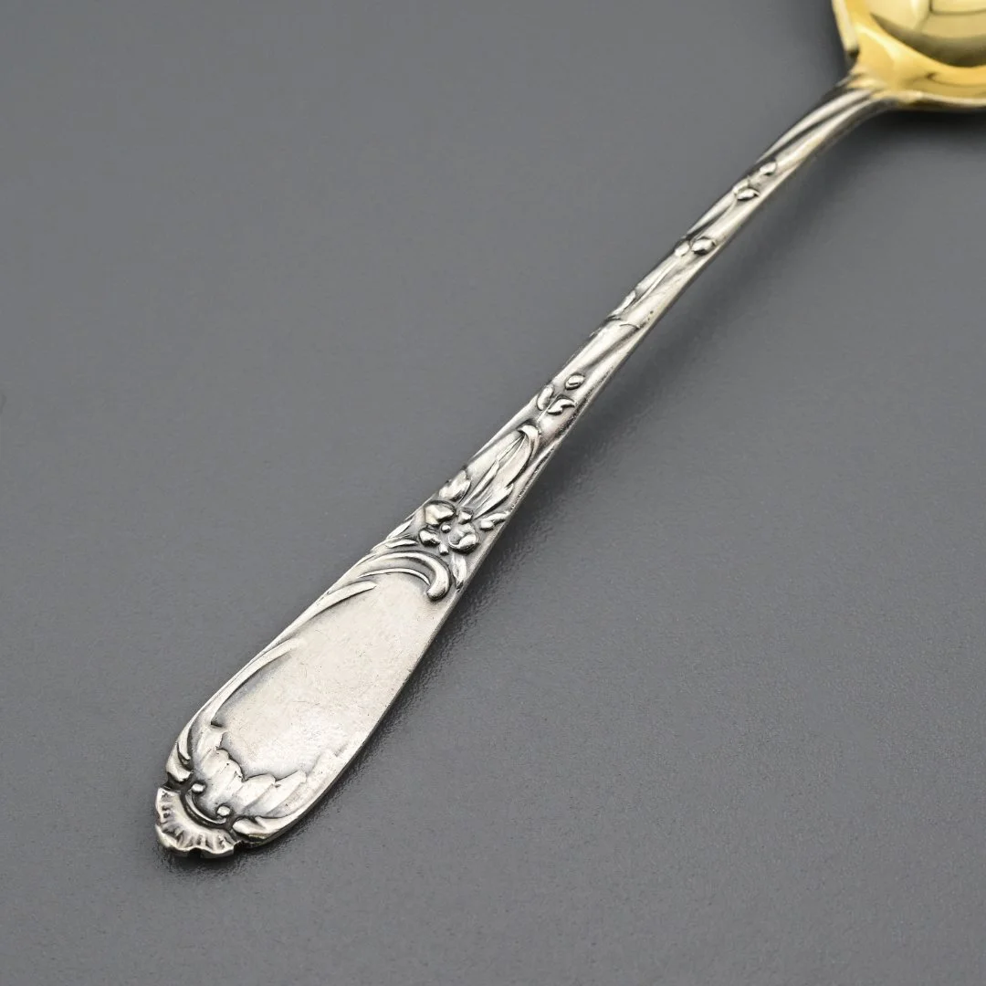 Кофейные ложки серебро 875 проба СССР - миниатюра 3
