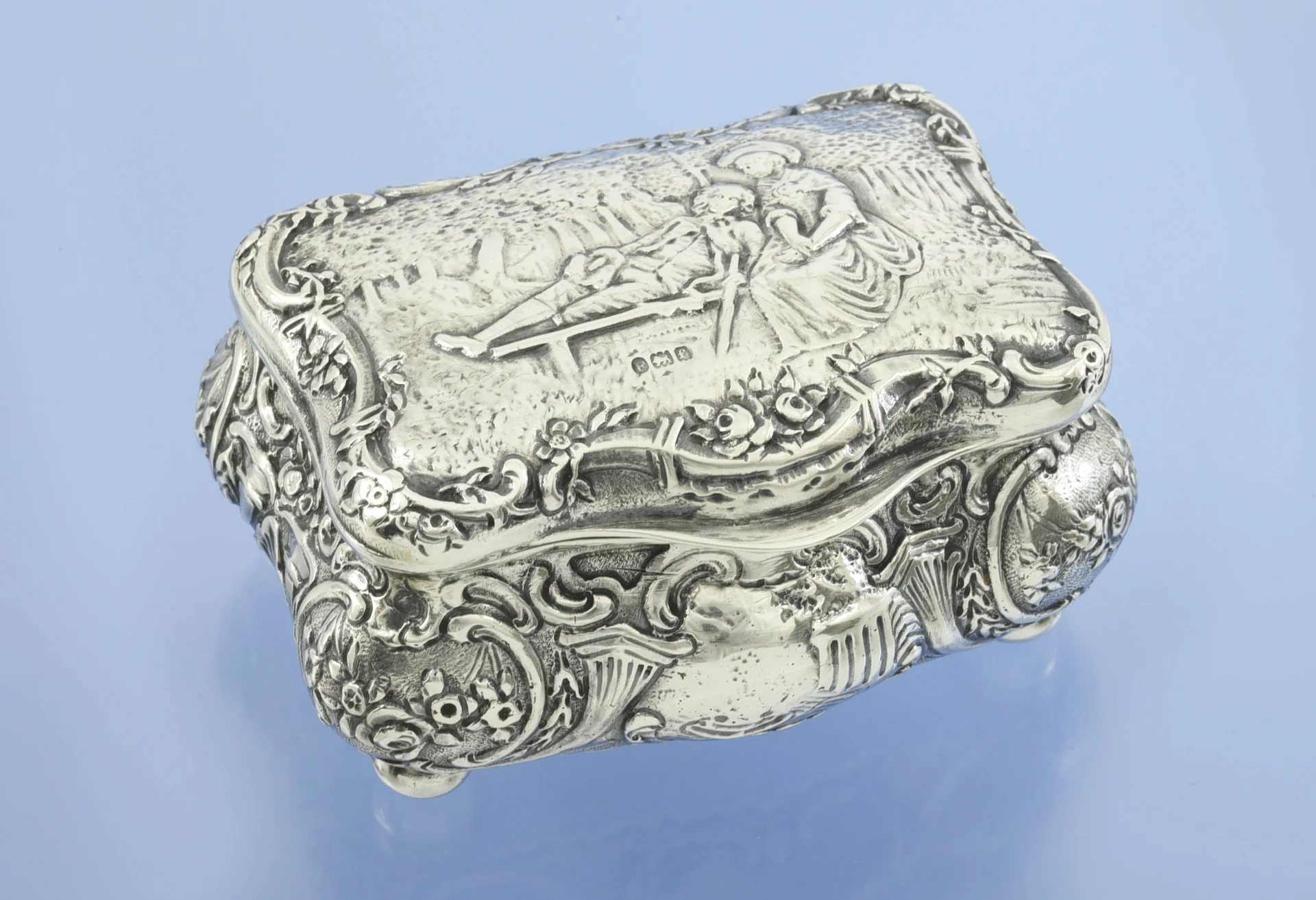 ШКАТУЛКА серебро 925 пробы Sterling Германия - изображение 1