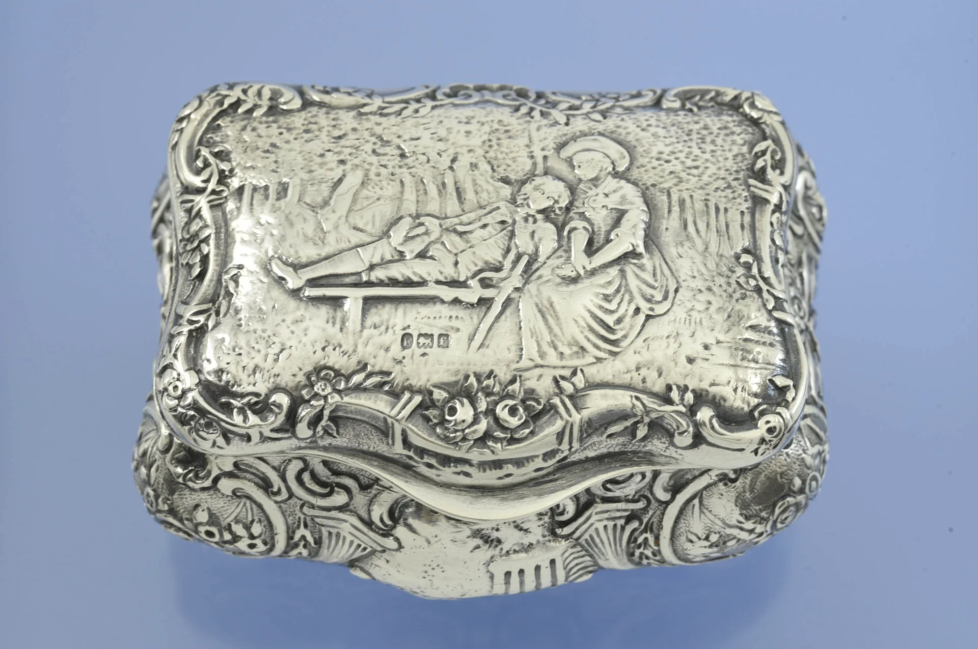 ШКАТУЛКА серебро 925 пробы Sterling Германия - миниатюра 2