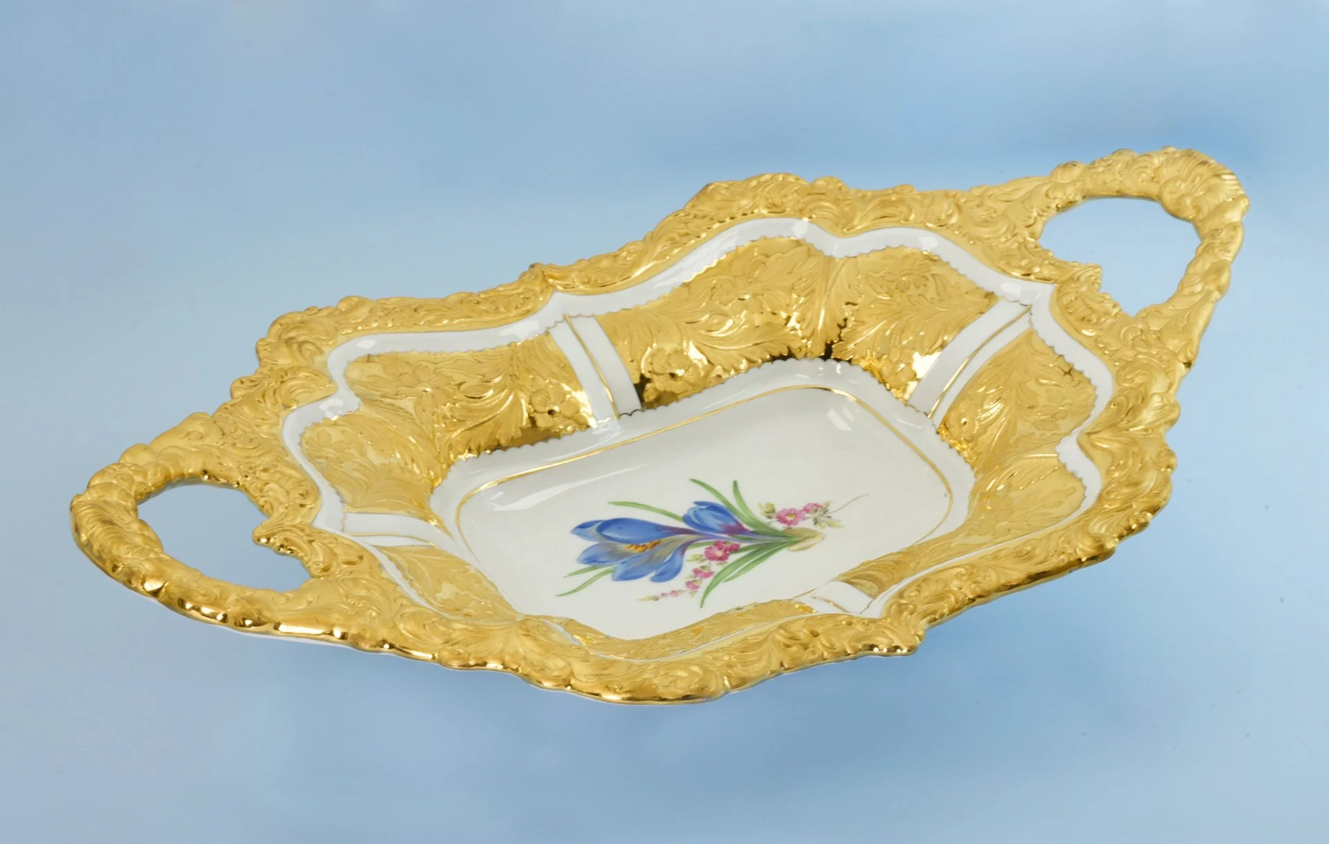 Роскошное БЛЮДО Майсен Meissen Германия - миниатюра 4