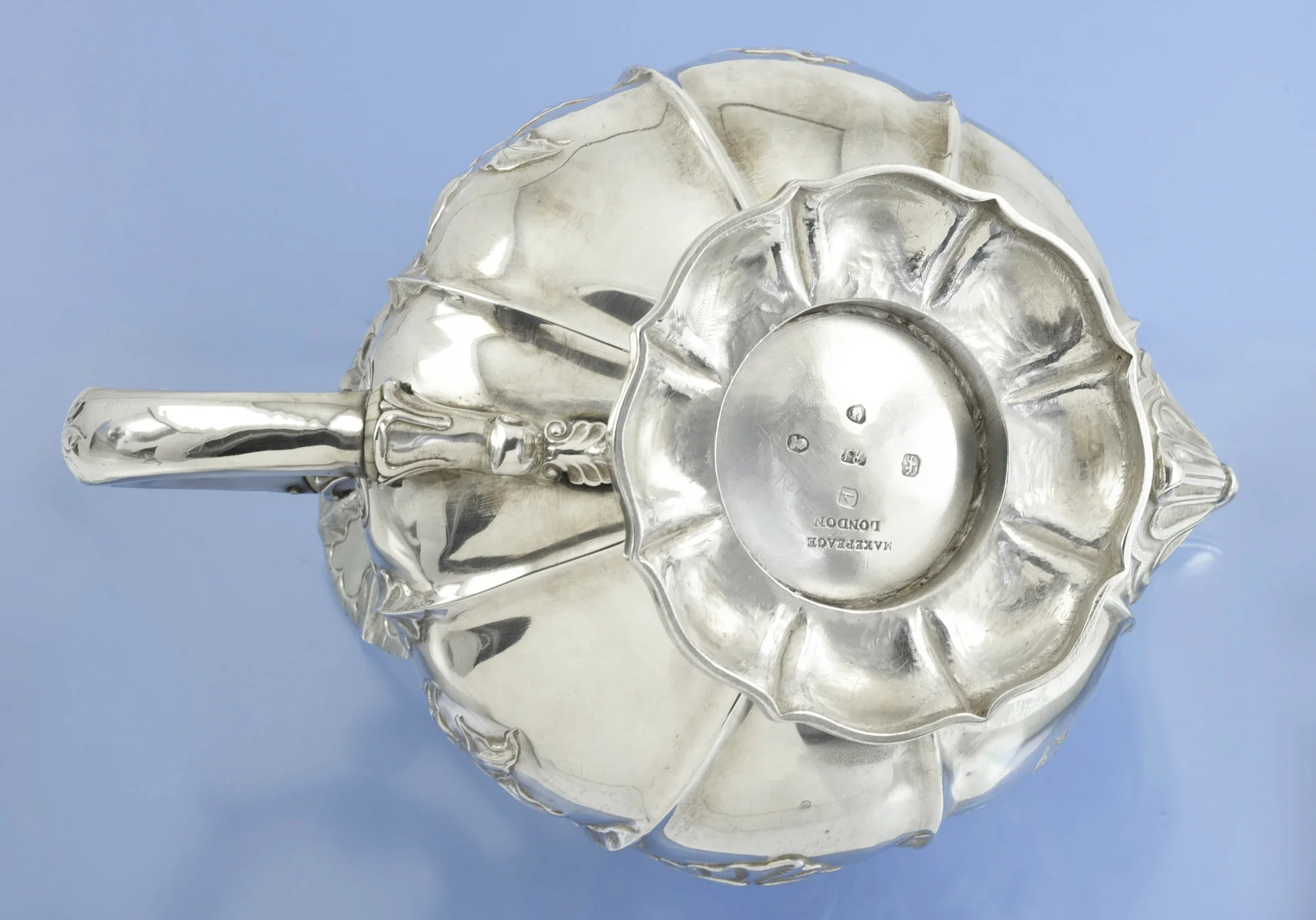 Старинный ЧАЙНИК серебро 925 проба sterling Англия XIX в - миниатюра 4