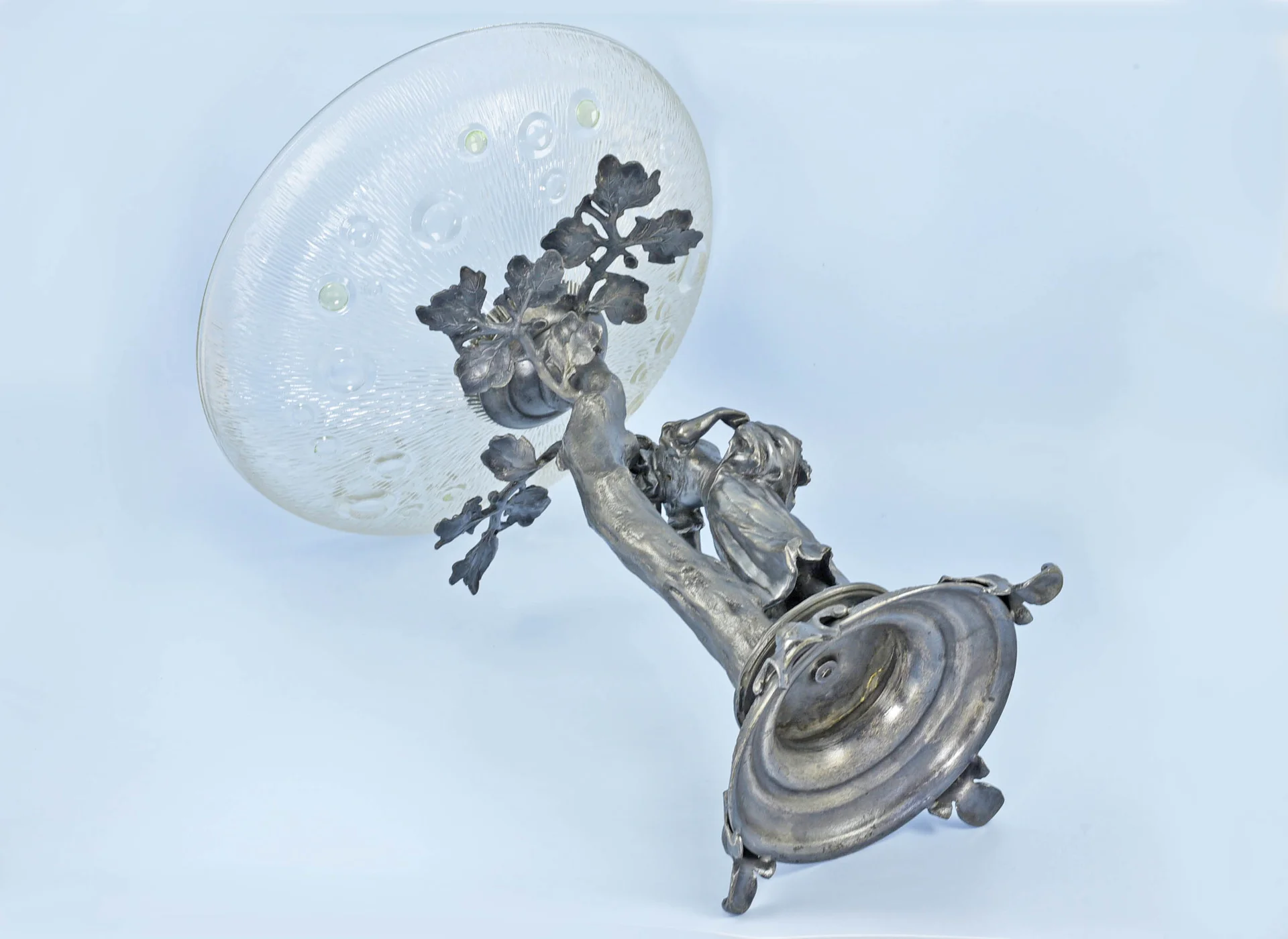 Старинная ВАЗА стекло серебрение Германия - миниатюра 7
