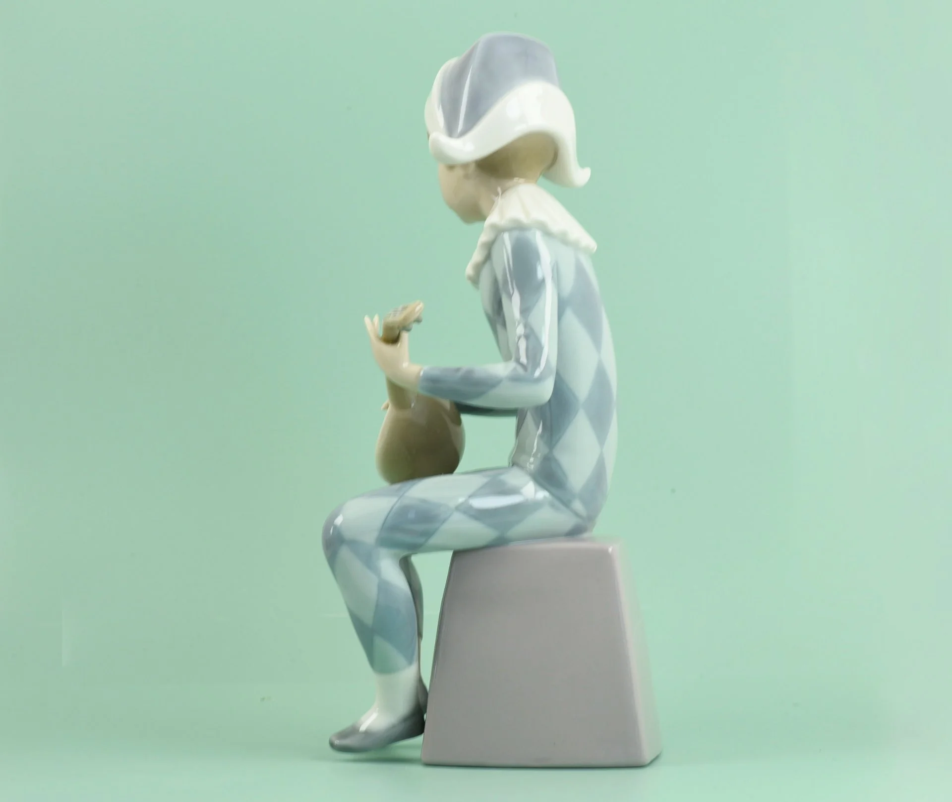 АРЛЕКИН фарфор Lladro Испания - миниатюра 6