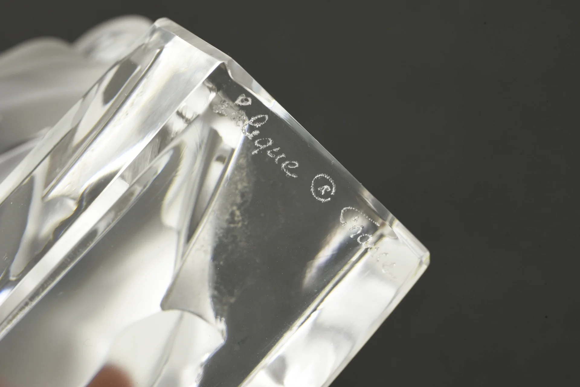 Бизон пресс-папье стекло Lalique Франция - миниатюра 5