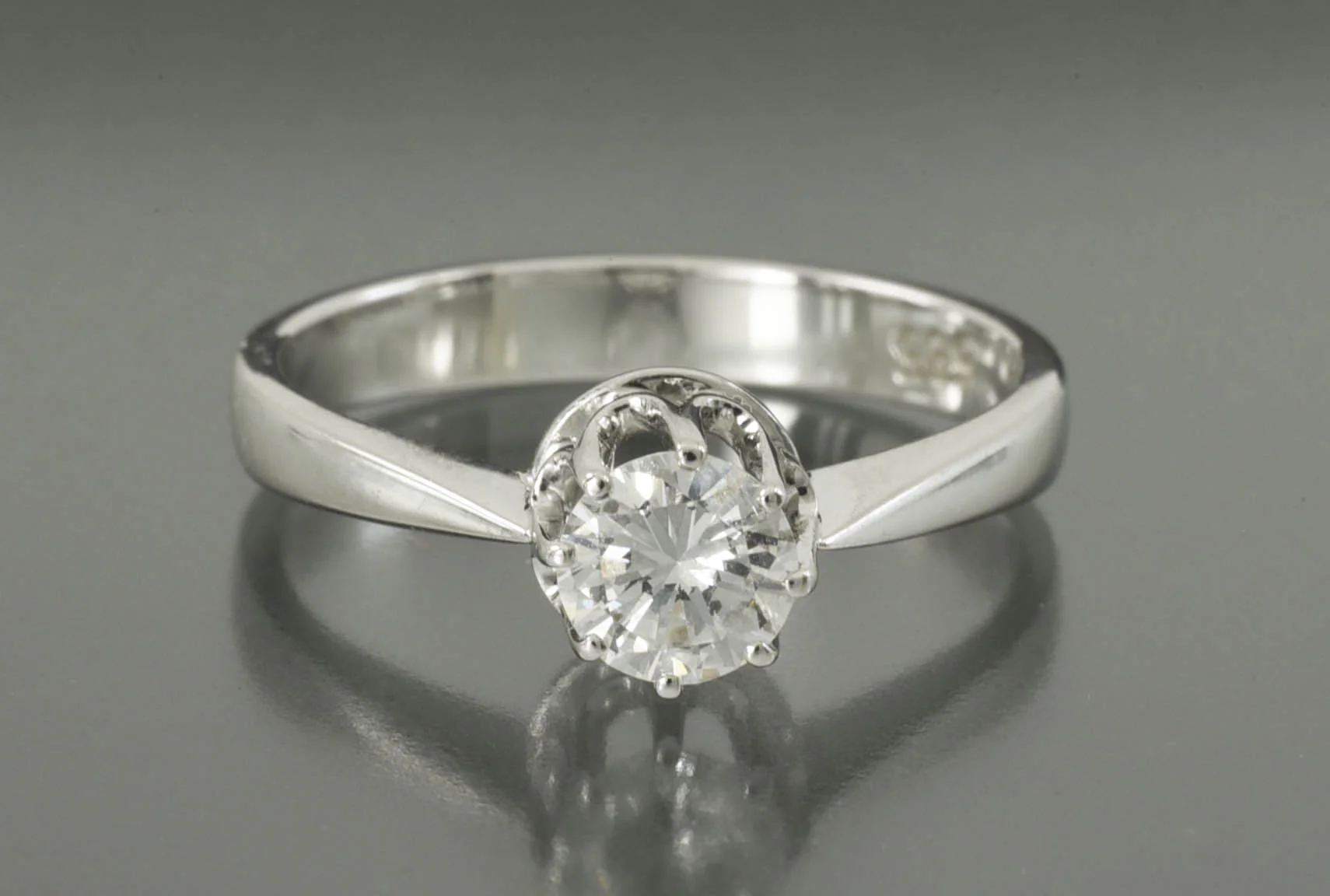 КОЛЬЦО золото 585 проба Бриллиант 0,52 ct - миниатюра 3