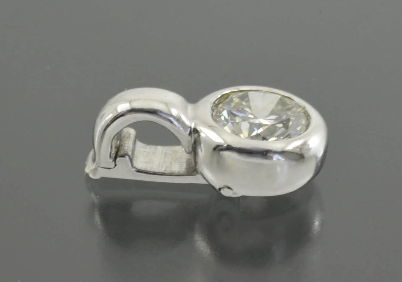 КУЛОН золото 750 проба Бриллиант 0,85 ct - миниатюра 3