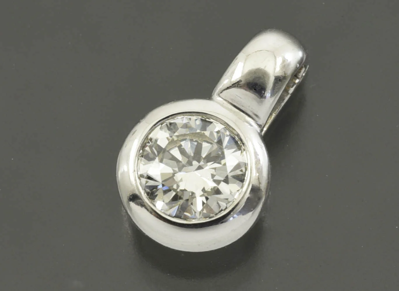 КУЛОН золото 750 проба Бриллиант 0,85 ct - миниатюра 5
