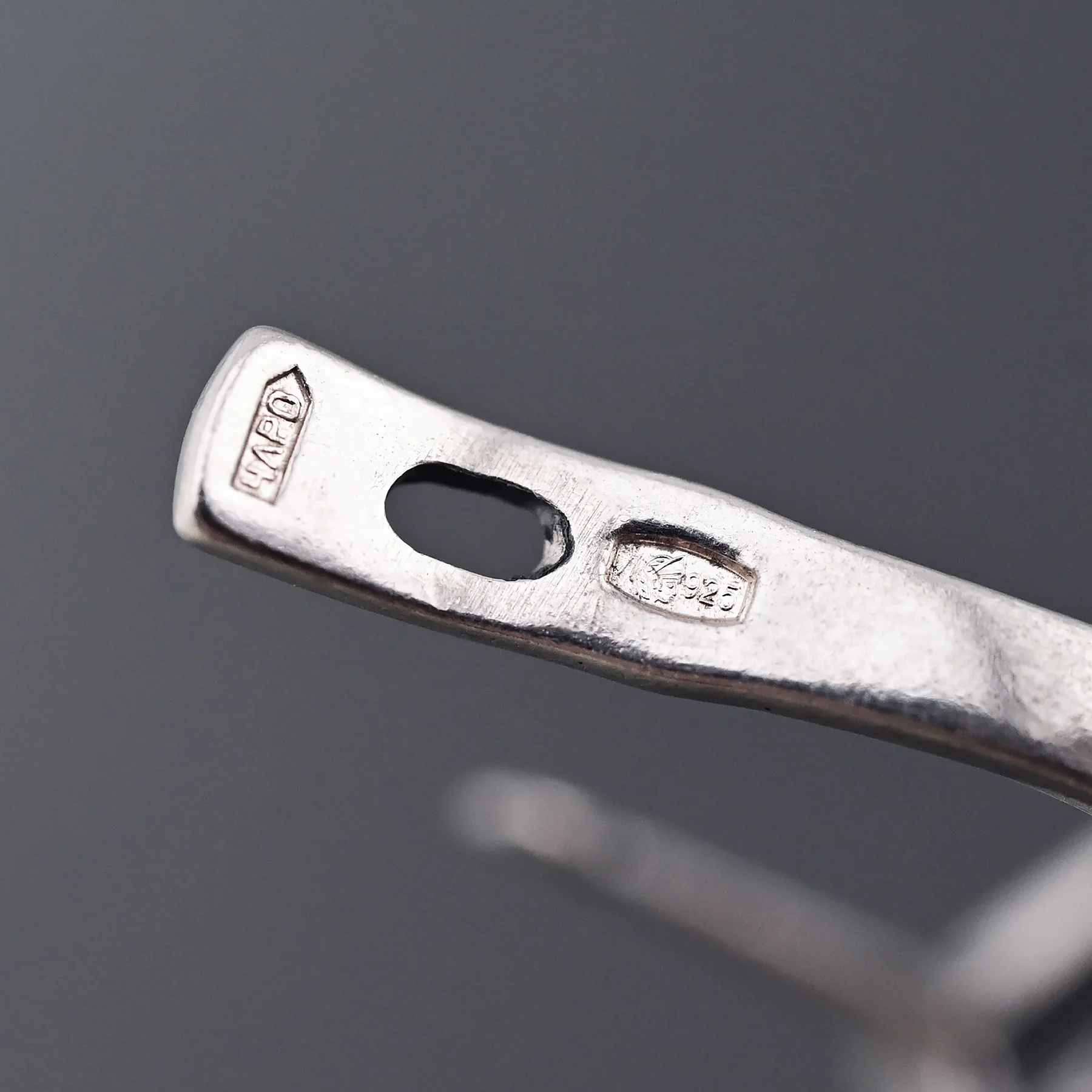 Серьги серебро 925 проба Янтарь Россия - миниатюра 5