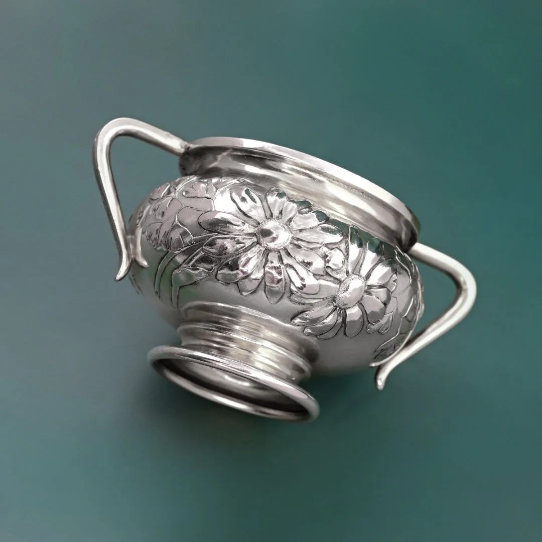 Кофейник и сахарница серебро 800 проба Австро-Венгрия - миниатюра 3