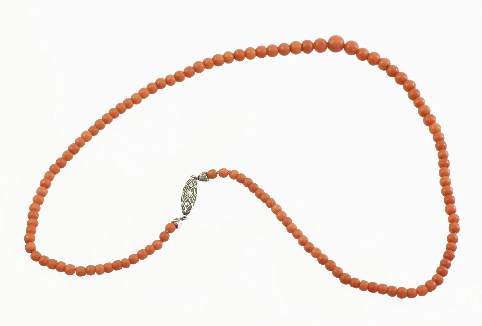 Колье КОРАЛЛЫ серебро 800 пробы - миниатюра 4