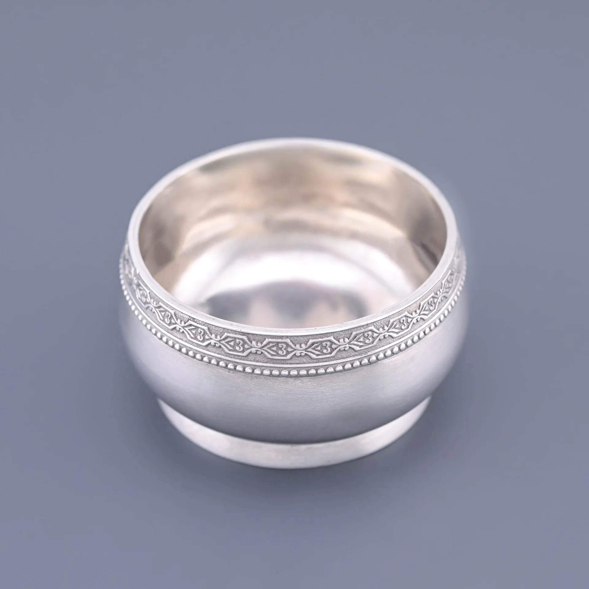 Солонка серебро 875 проба СССР - изображение 1