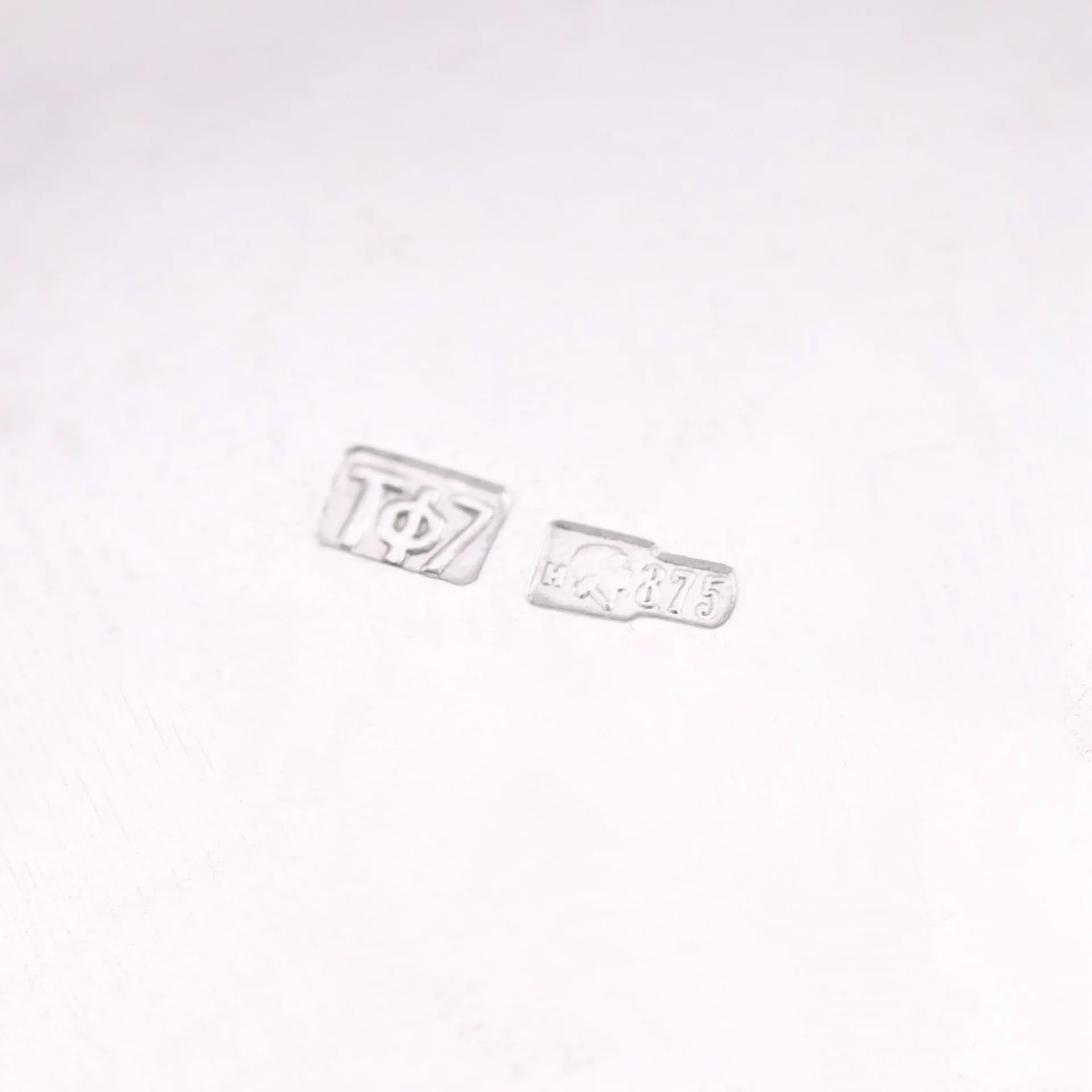Солонка серебро 875 проба СССР - миниатюра 5