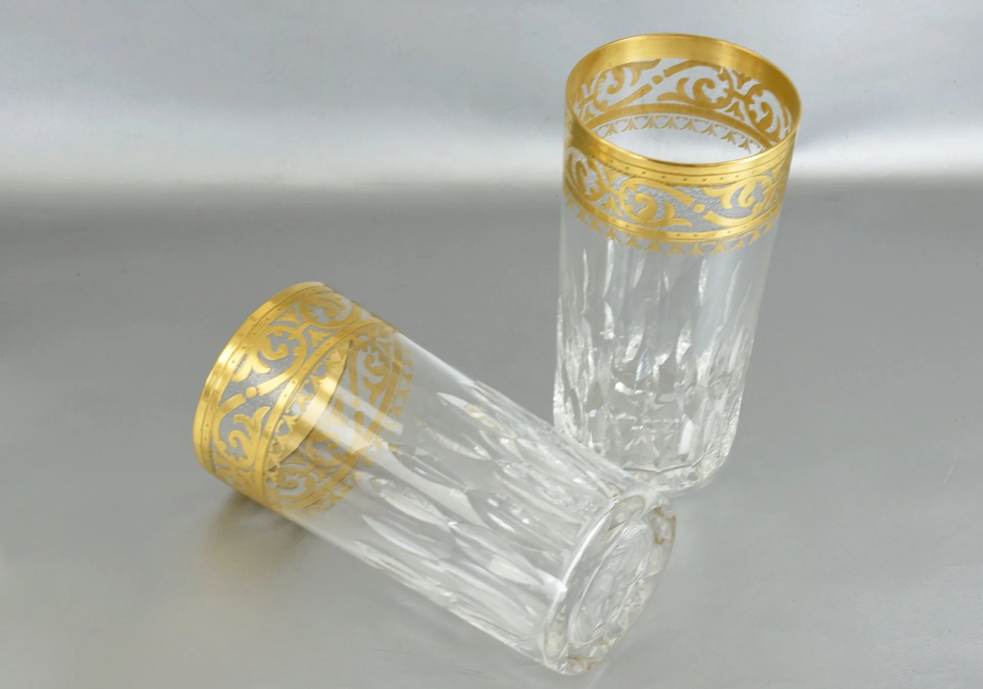 2 СТАКАНА для коктейля Saint Luois Stella Gold Франция - миниатюра 2