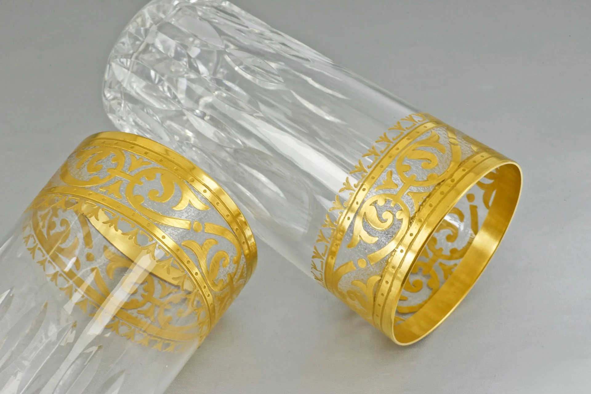 2 СТАКАНА для коктейля Saint Luois Stella Gold Франция - миниатюра 3