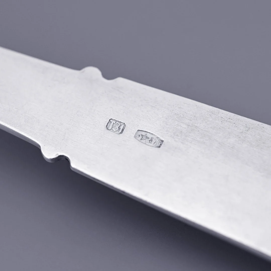 Ложка чайная серебро 875 проба СССР винтаж - миниатюра 4