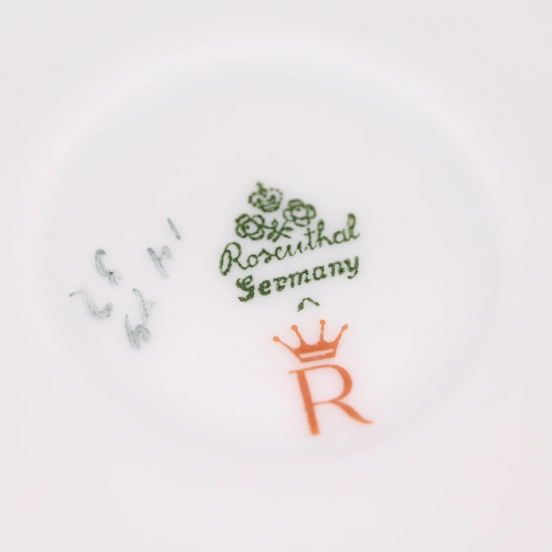 Ваза с крышкой мейпин фарфор Rosenthal позолота цветы - миниатюра 6