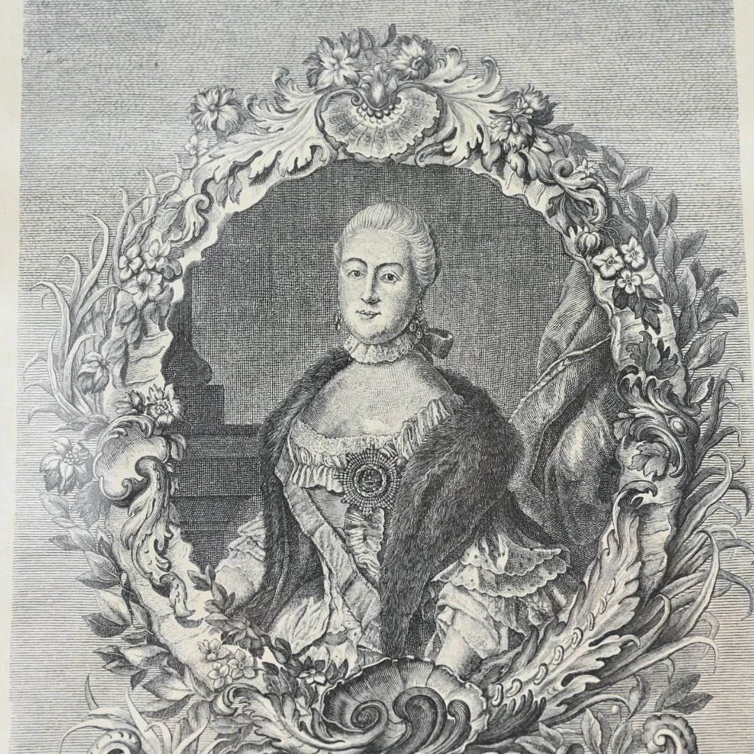 Гравюра Императрица Екатерина II XIX в - миниатюра 3
