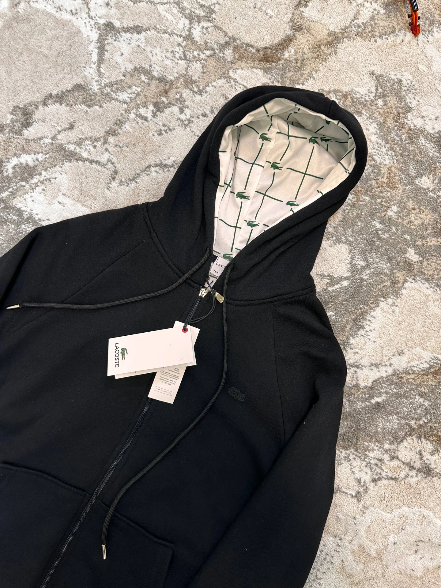ЗИПКА LACOSTE ЧЕРНАЯ  NEW COLLECTION - миниатюра 4