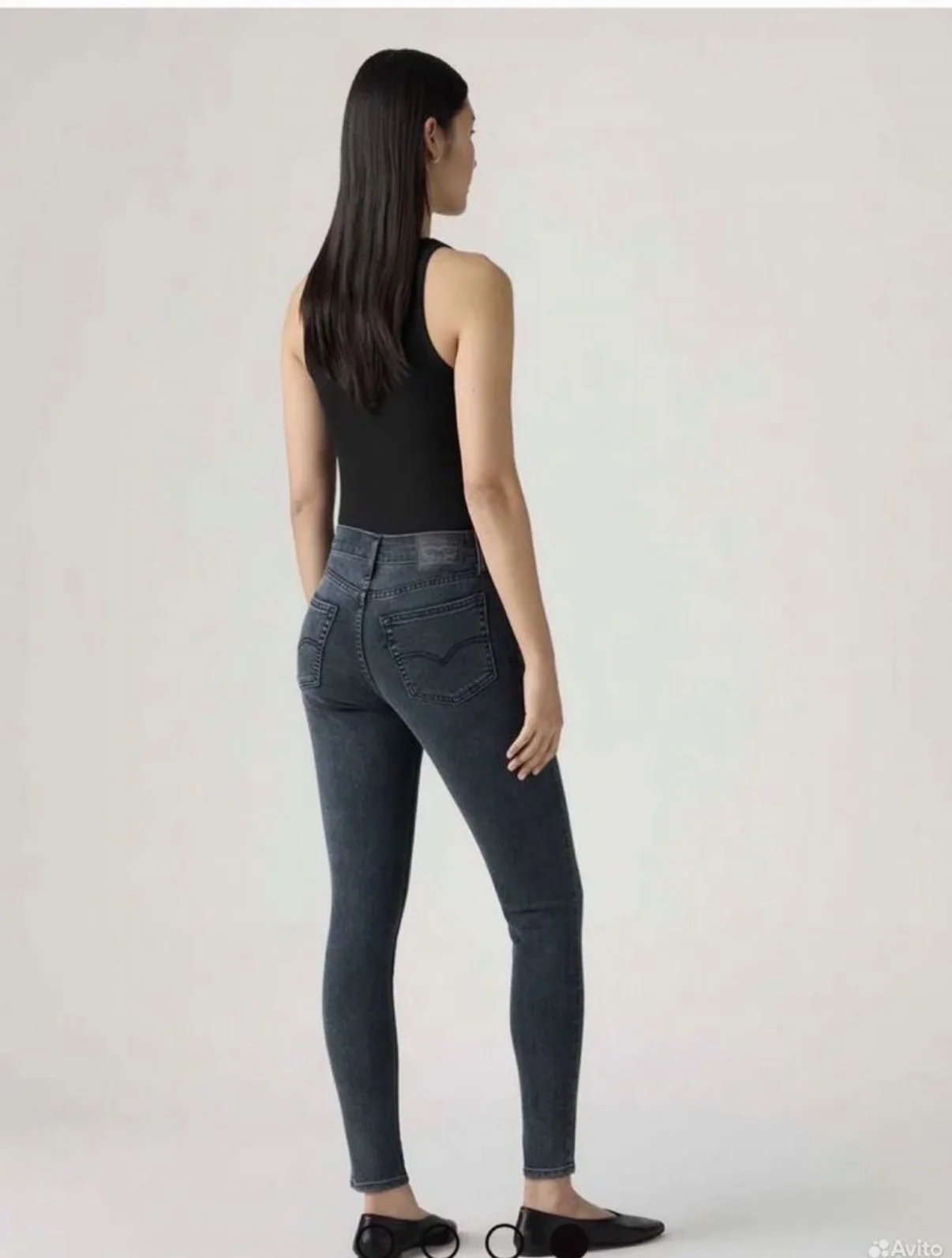 Джинсы Levi's 711 оригинал тёмно-серые