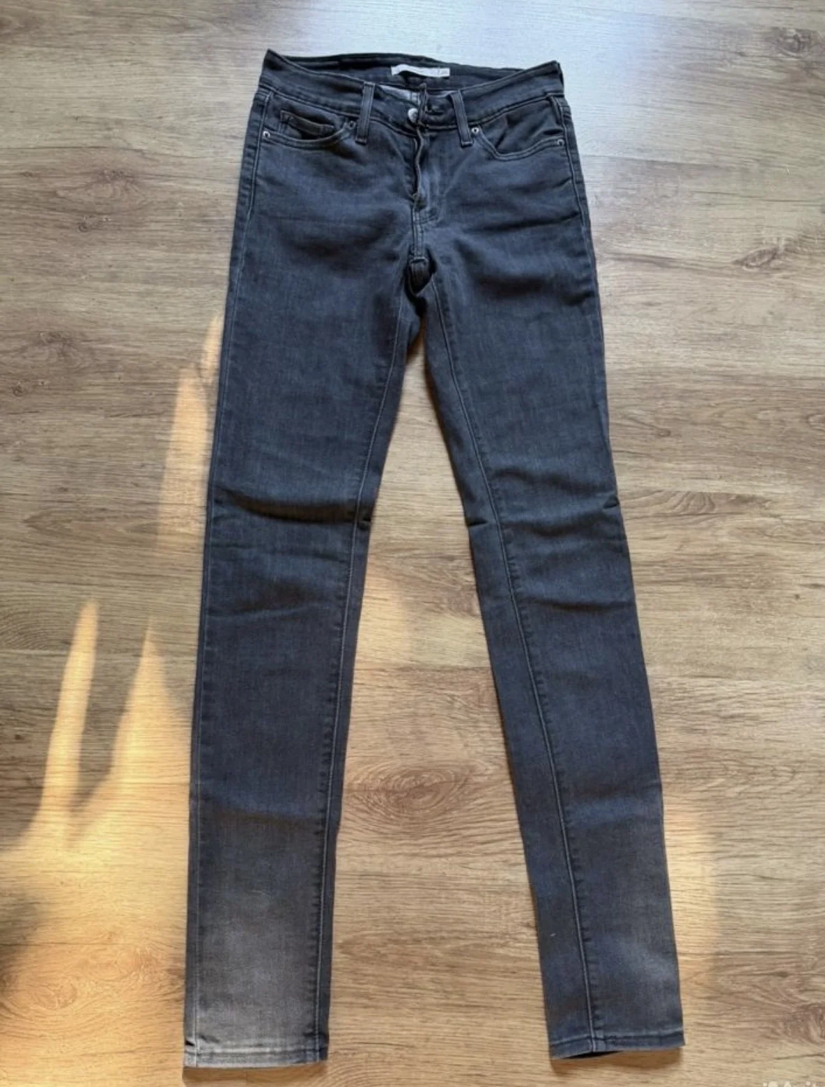 Джинсы Levi's 711 оригинал тёмно-серые - миниатюра 4