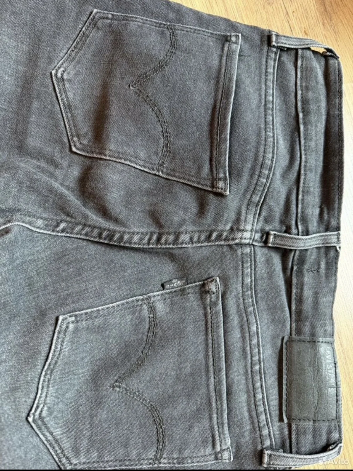Джинсы Levi's 711 оригинал тёмно-серые - миниатюра 6