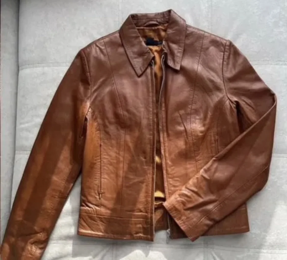 Куртка кожаная женская Zara basic - изображение 1
