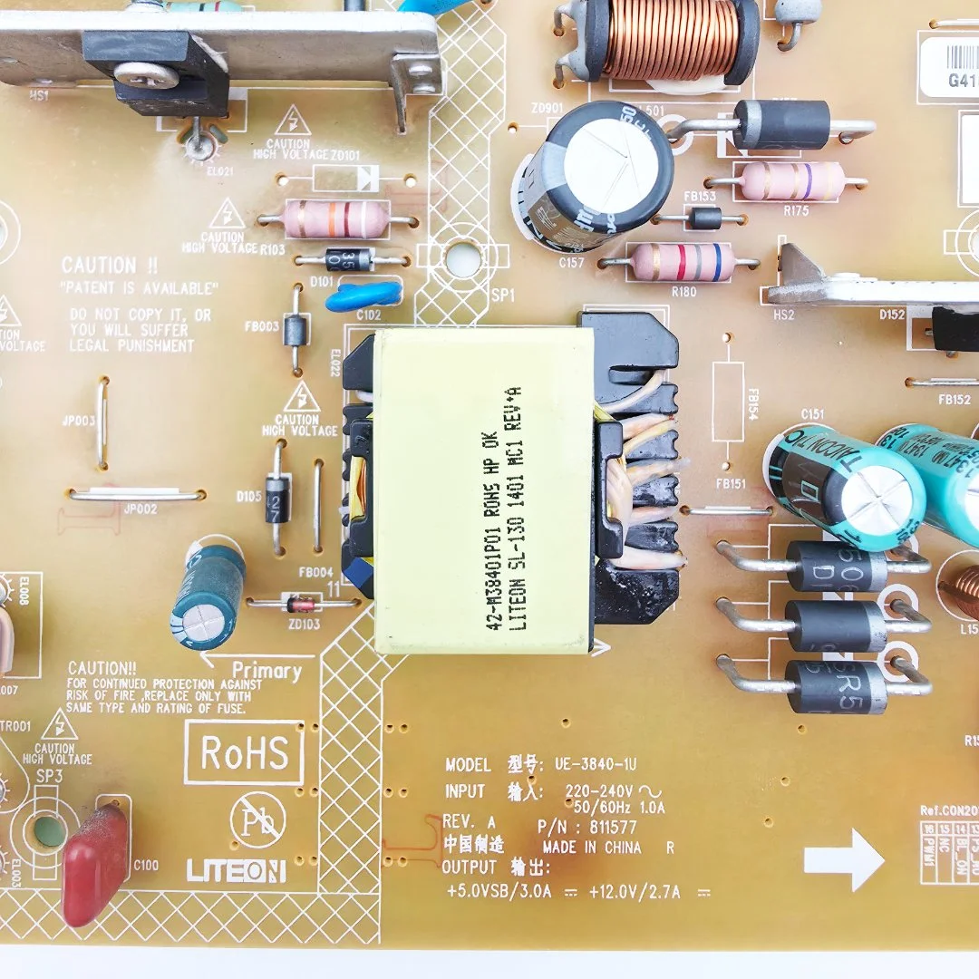 Блок питания UE-3840-1U для телевизора Toshiba 32W2453RK - миниатюра 13