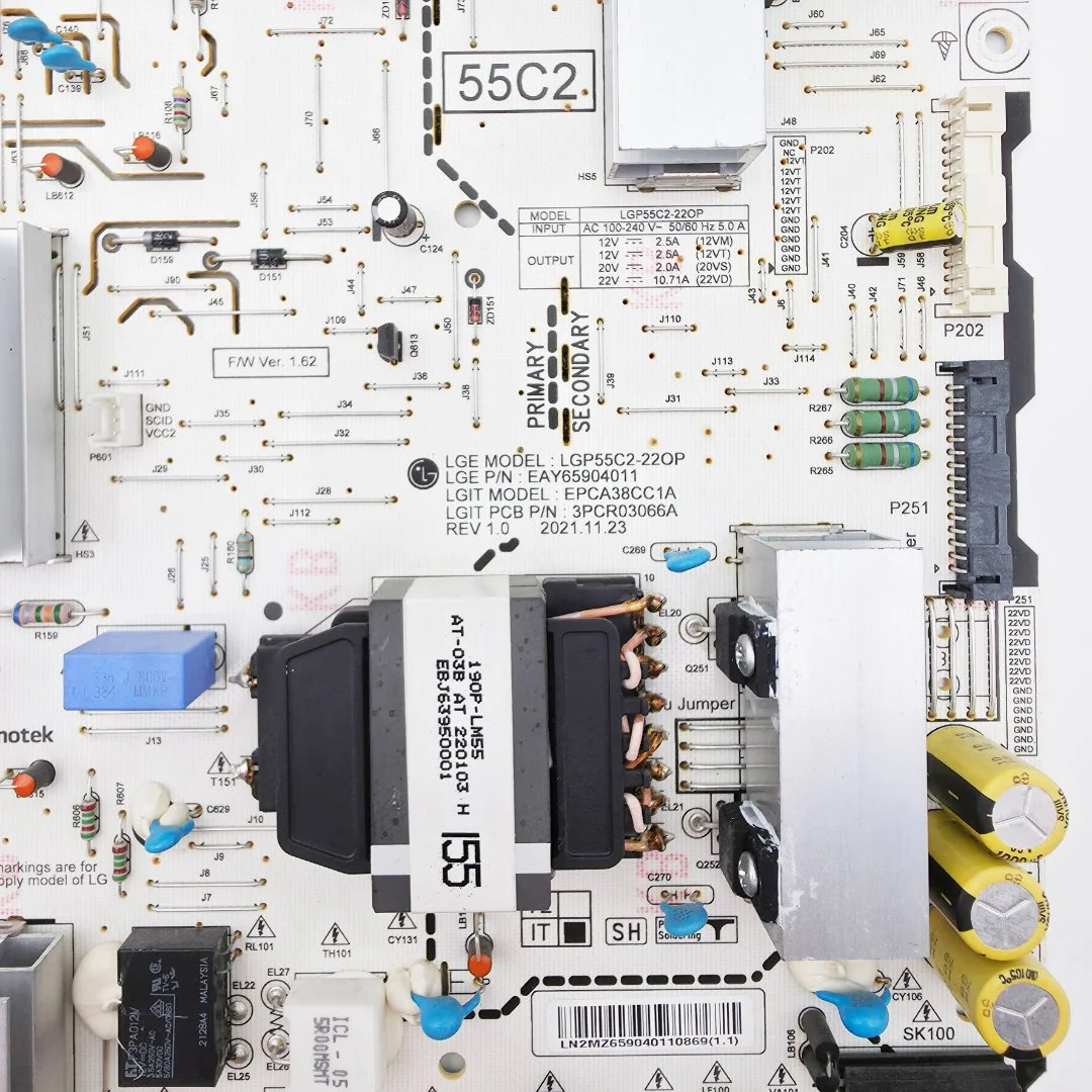 Блок питания LGP55C2-22OP REV1.0 EAY65904011 для телевизора LG OLED55C21LA - миниатюра 10
