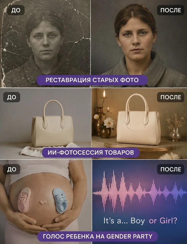 Нейросети: мультики, фото, песни, ИИ видео - миниатюра 2