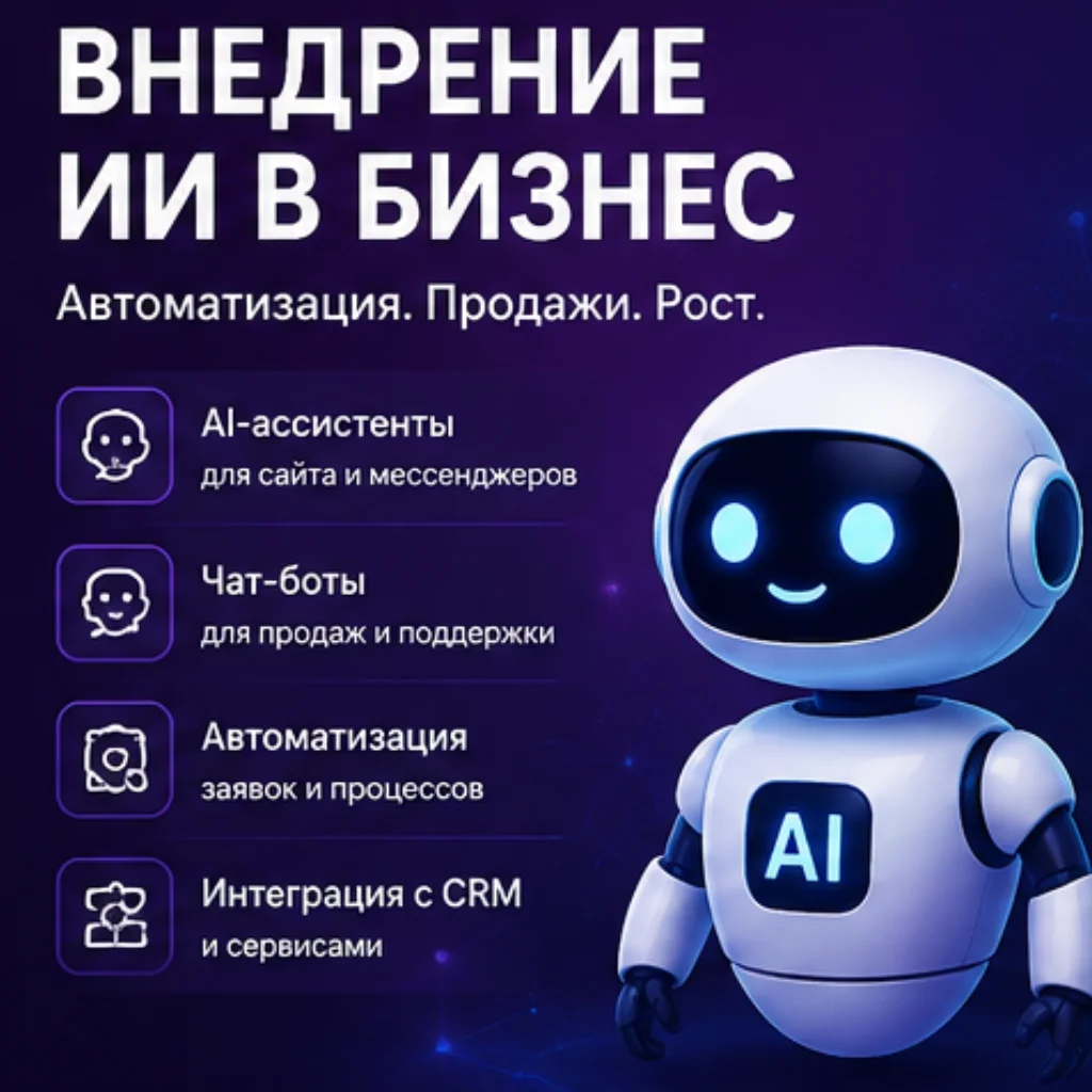 Внедрение ИИ искуственного интеллекта в ваш бизнес - Ускорьте бизнес с искусственным интеллектом